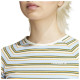 Adidas Γυναικεία κοντομάνικη μπλούζα '80s Rib Stripe Baby Tee